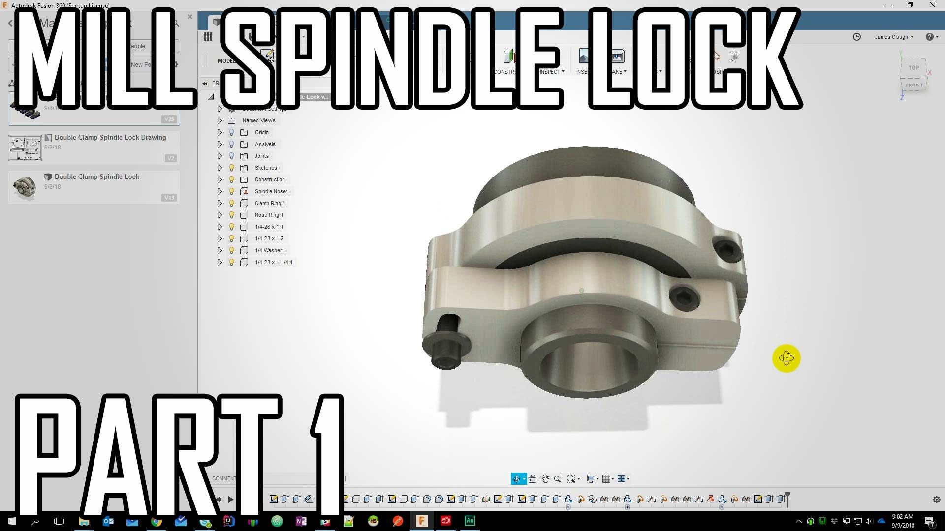 How to Make a Spindle Lock for the Grizzy G0704 Mill: Part 1- Design and CNC Milling